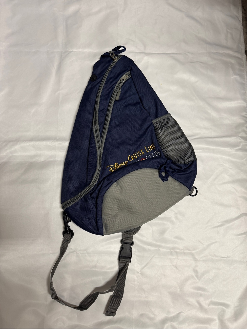Disney Navy and Gray Cruise Line Sling Backpack